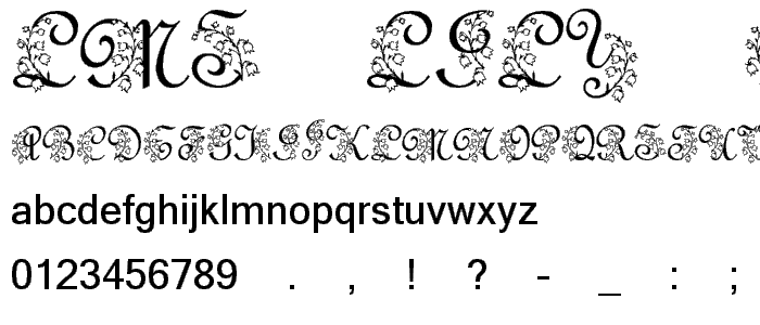 LMS Lily Of The Valley font